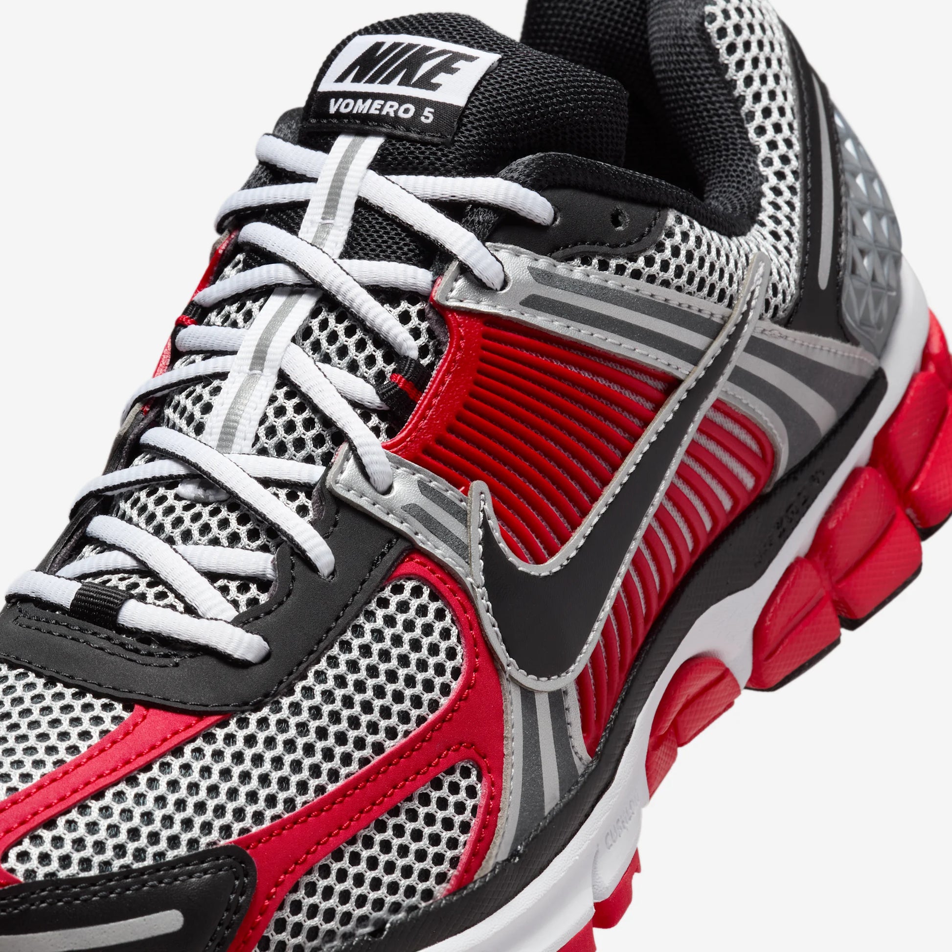 Nike Zoom Vomero 5 Metallic Silver University Red