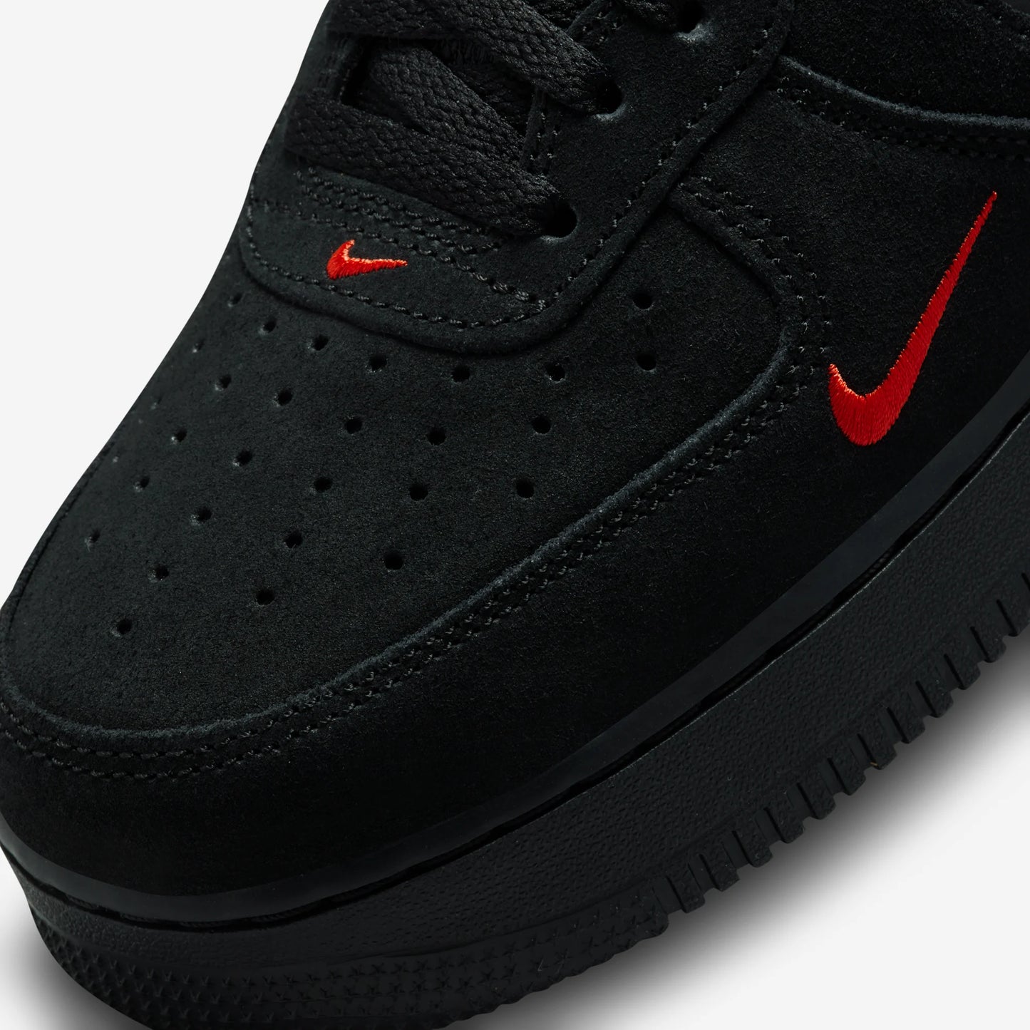 Nike Air Force 1 Low Multi-Swoosh Black Crimson