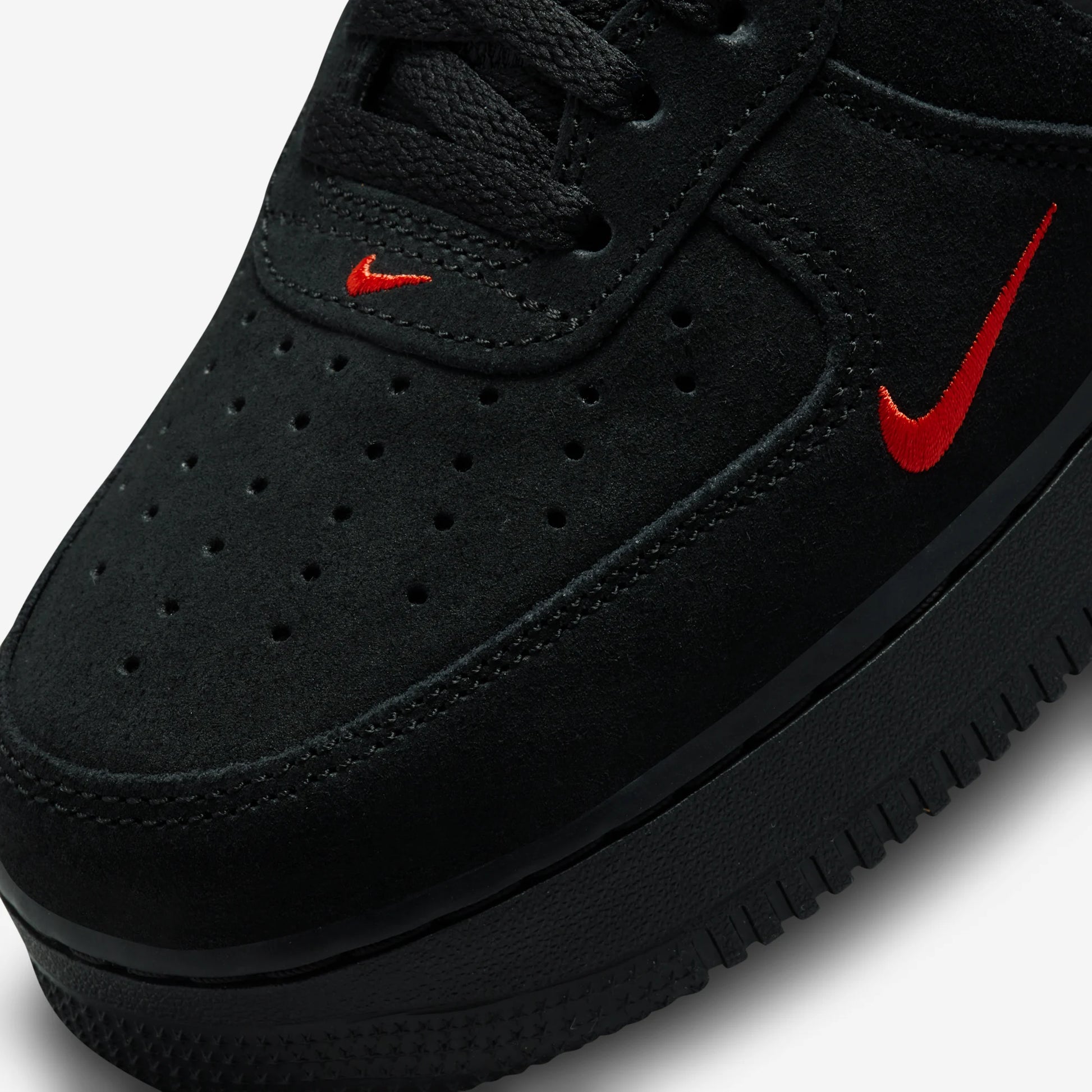Nike Air Force 1 Low Multi-Swoosh Black Crimson