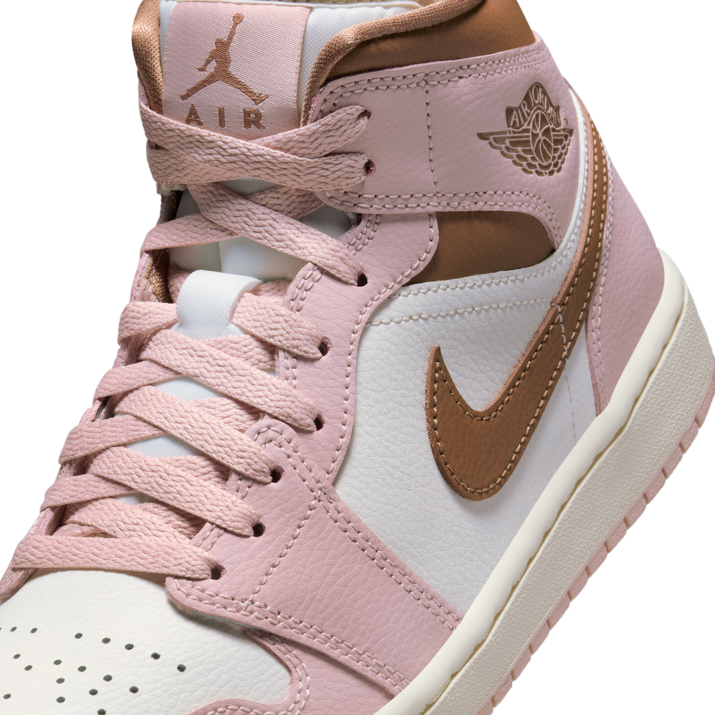 Jordan 1 Mid Pink Oxford Brown (Women's)