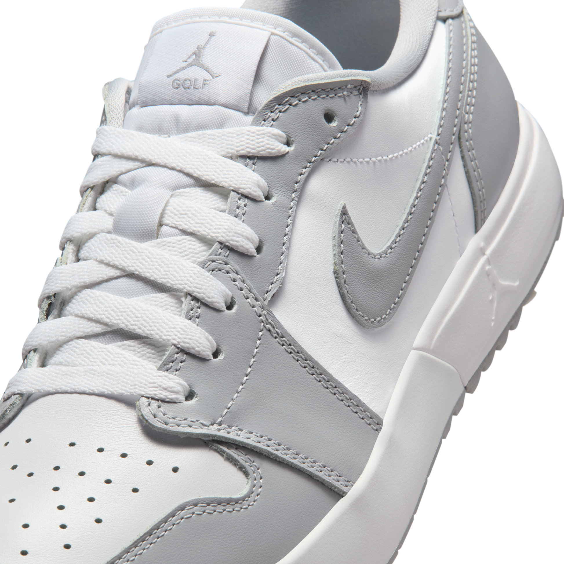Jordan 1 Low Golf Spiked Wolf Grey White