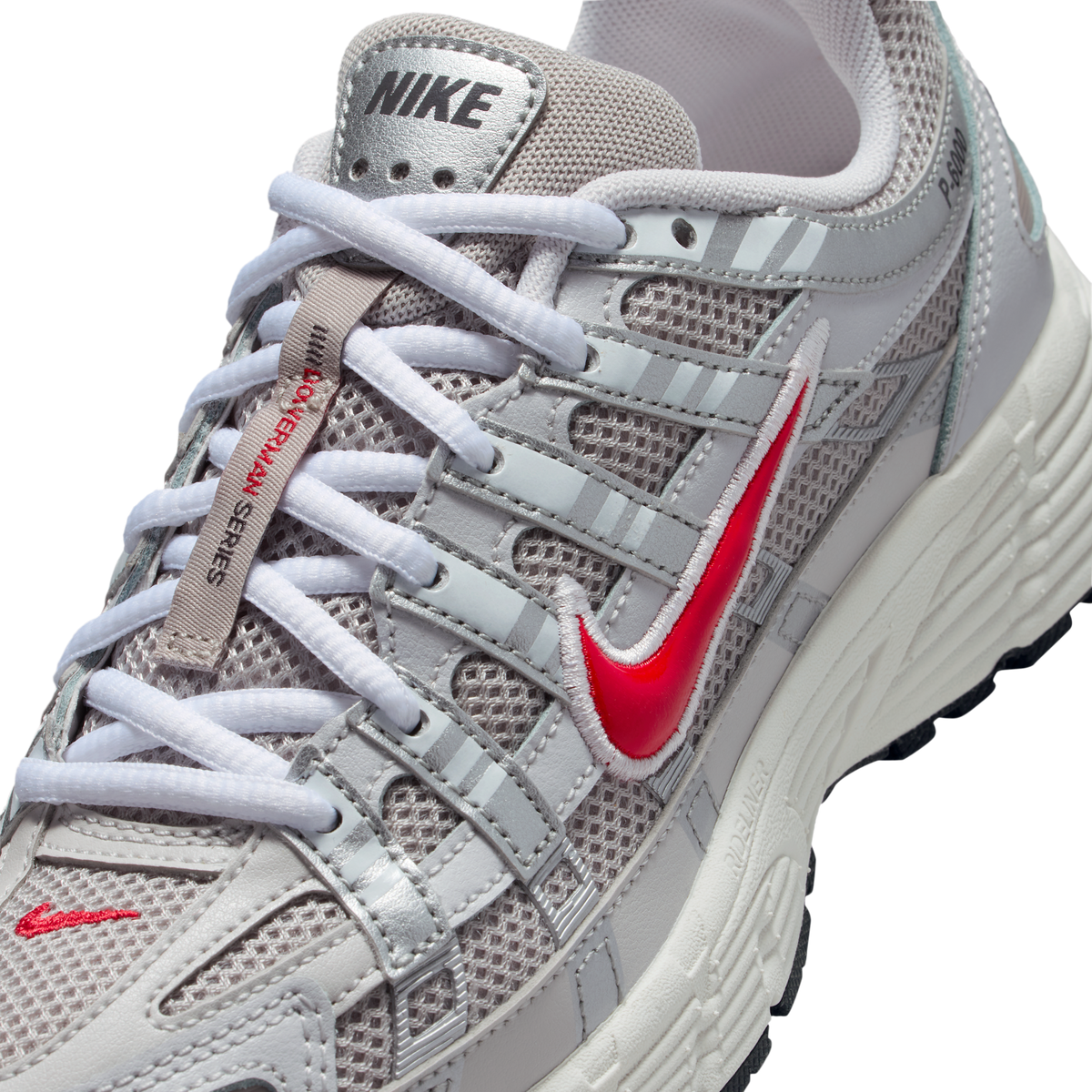 Nike P-6000 College Grey Phantom Fire Red (GS)