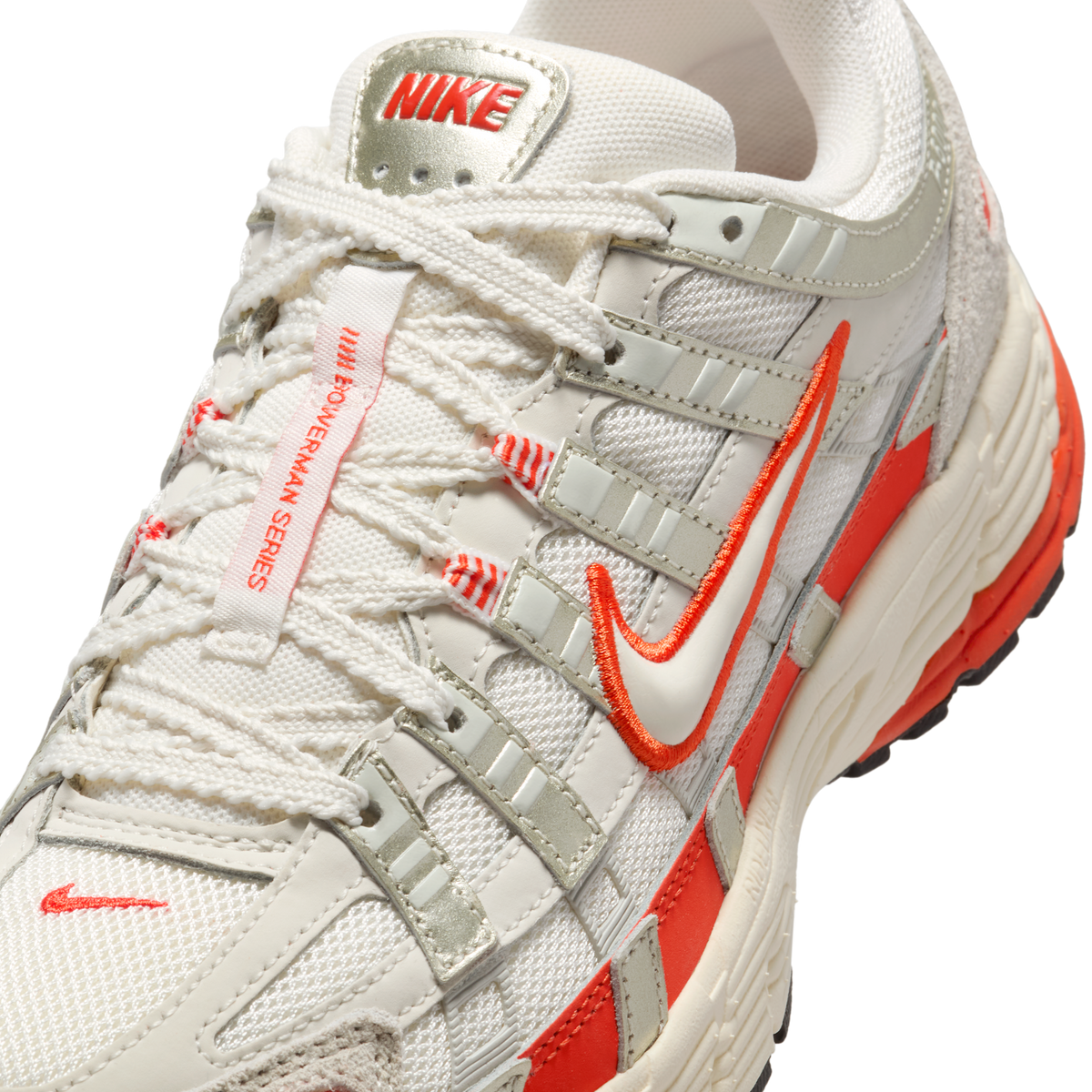 Nike P-6000 Sail Pale Ivory Light Bone Picante Red (Women's)