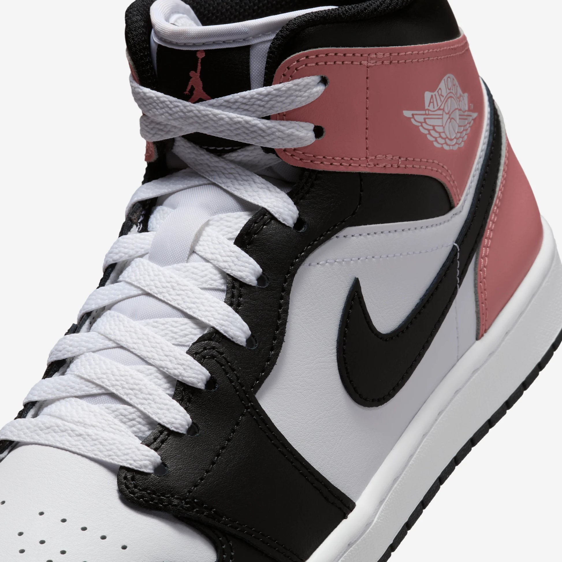 Jordan 1 Mid White Rust Pink Black