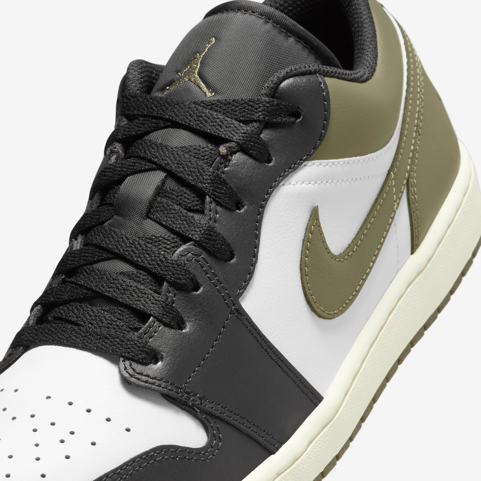 Jordan 1 Low Black Toe Medium Olive