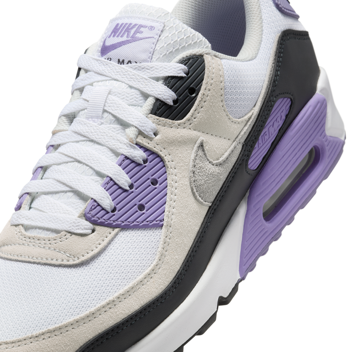 Nike Air Max 90 White Dusty Amethyst Photon Dust Light Smoke Grey