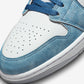 Jordan 1 Mid French Blue Fire Red