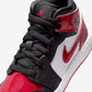 Jordan 1 Mid Patent Bred Toe (GS)