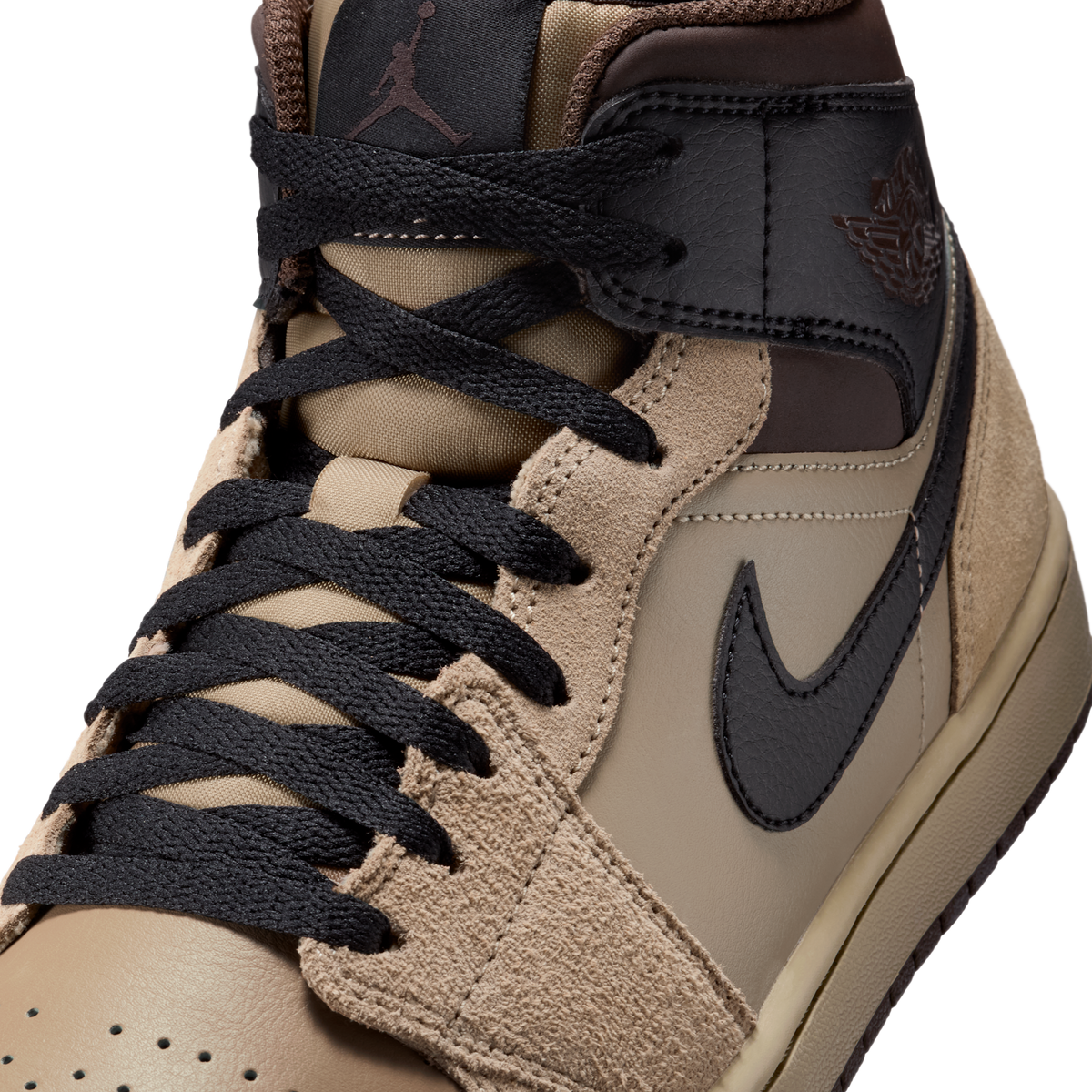 Jordan 1 Mid Khaki Baroque Brown
