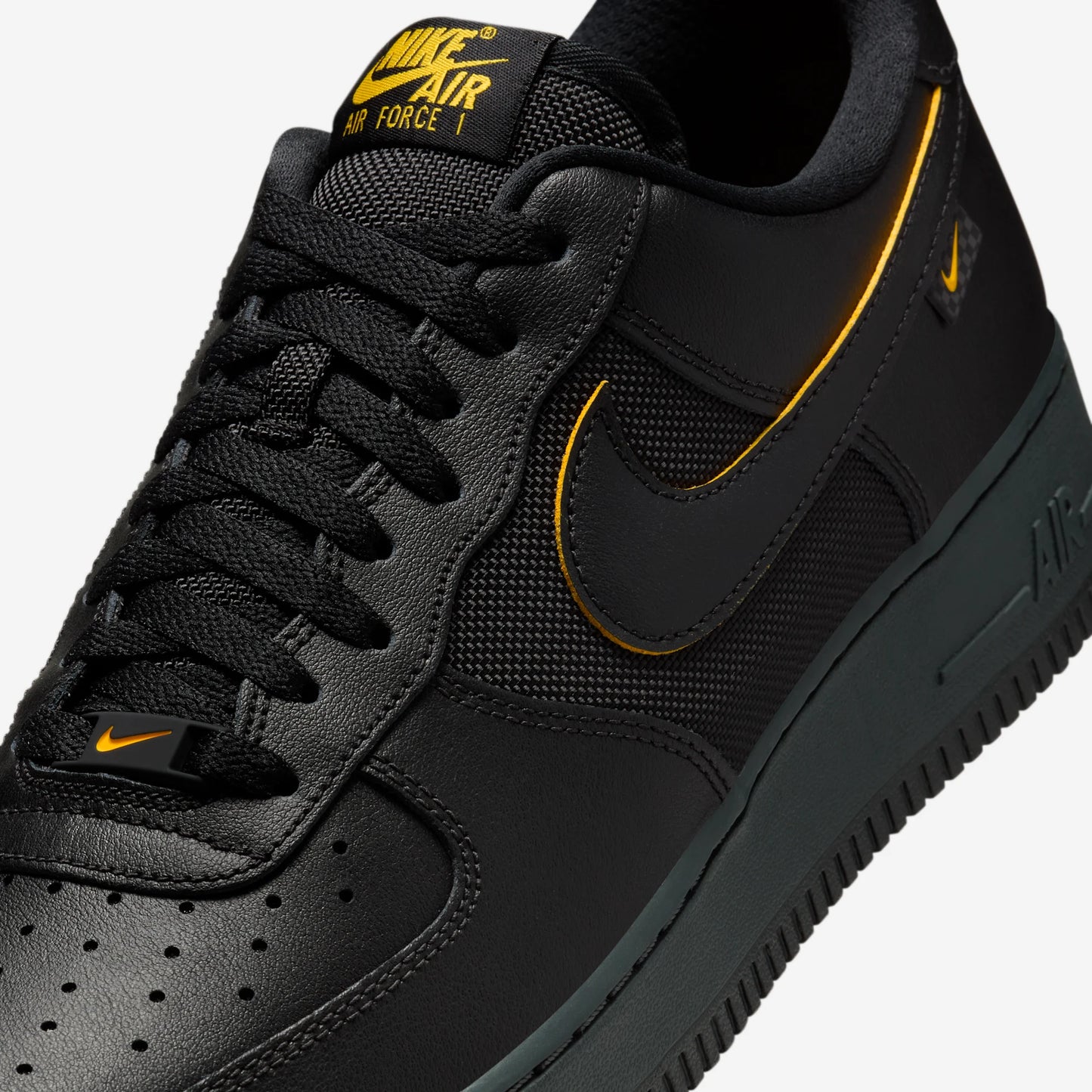 Nike Air Force 1 Low '07 Ballistic Mesh Black University Gold
