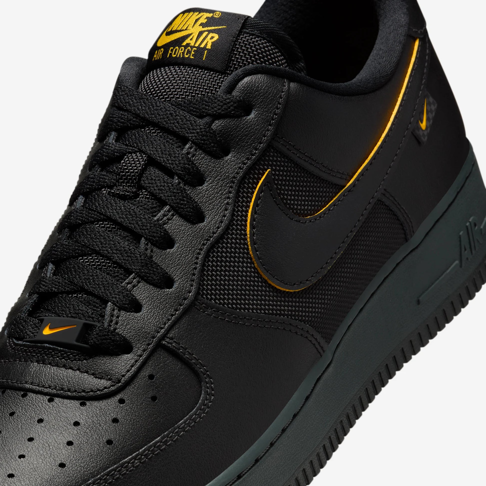 Nike Air Force 1 Low '07 Ballistic Mesh Black University Gold