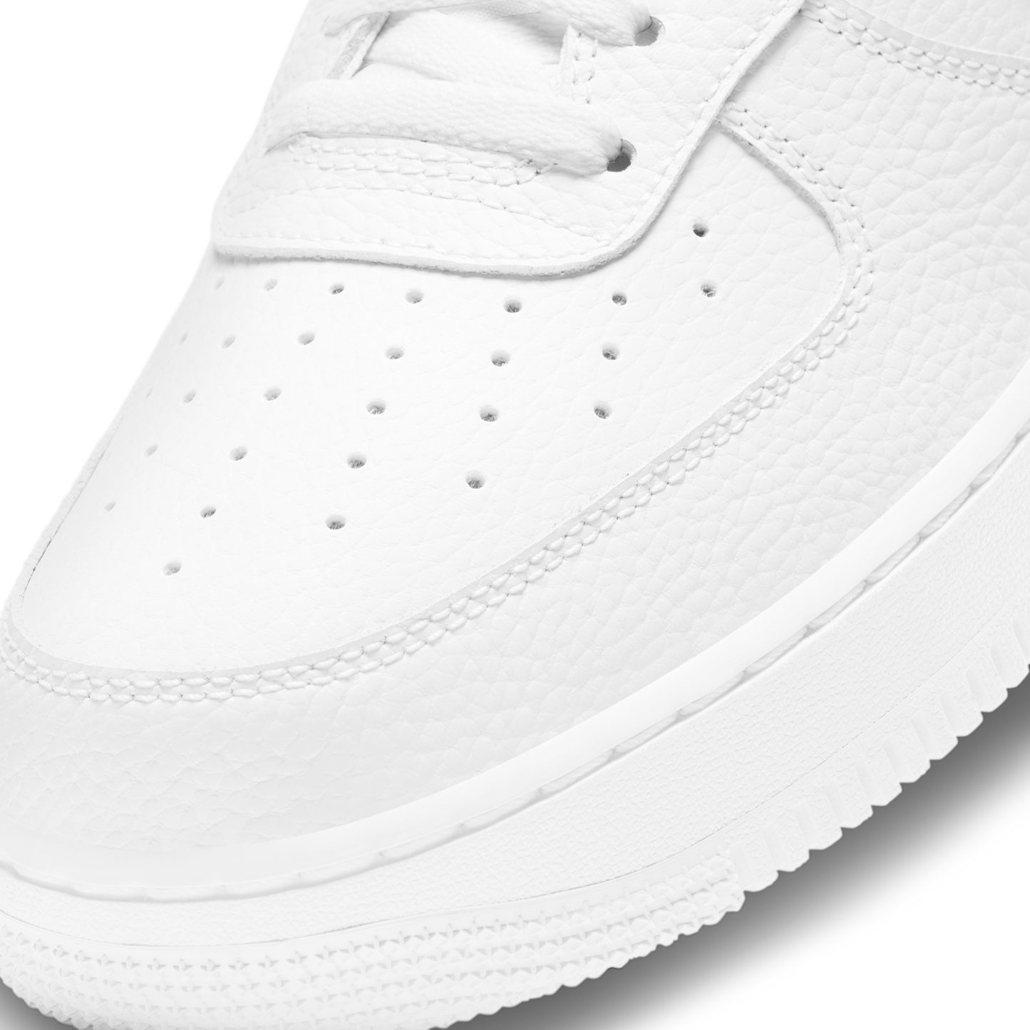 Nike Air Force 1 Low '07 White Black Pebbled Leather