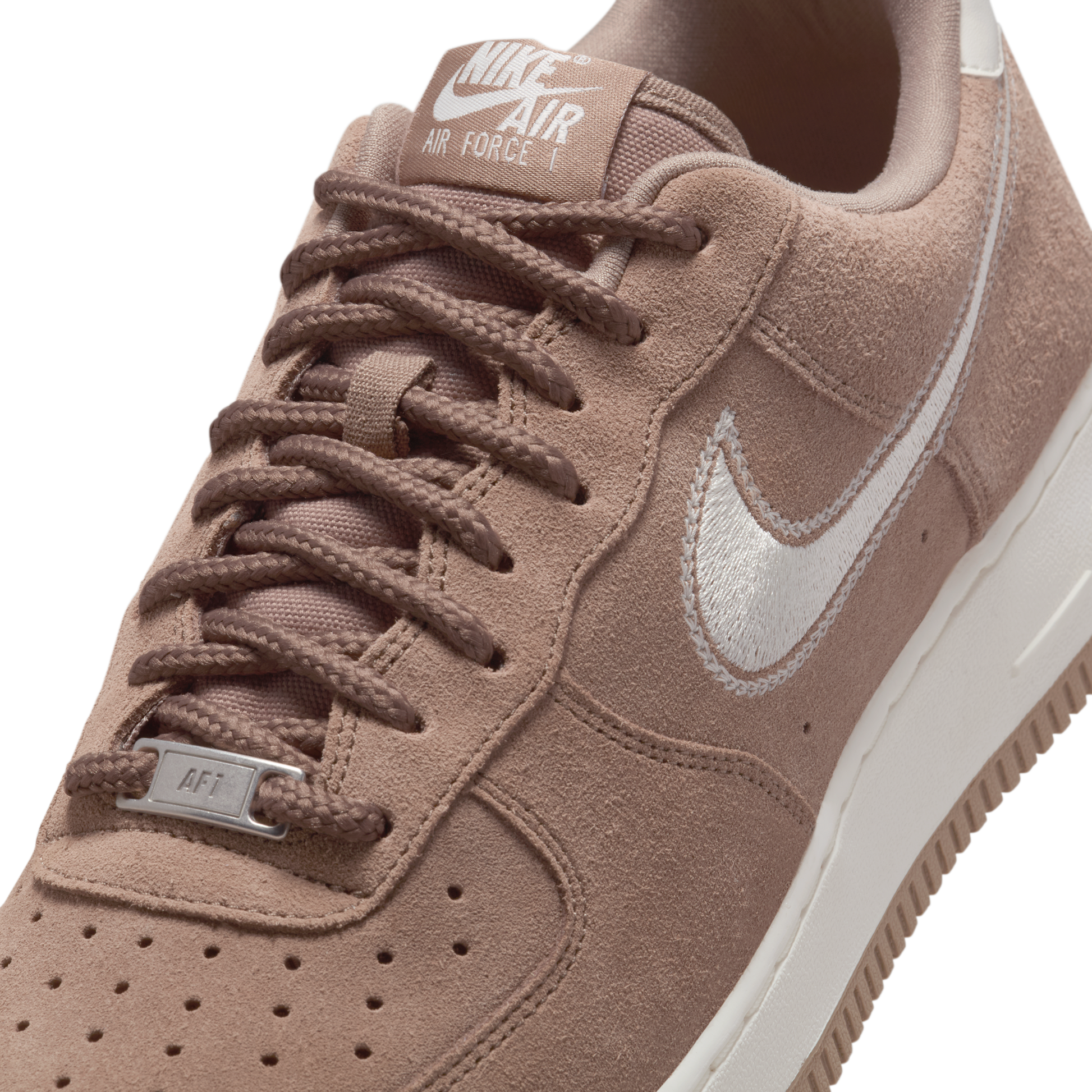 Nike Air Force 1 Low '07 LV8 Mink Brown Embroidered Swoosh