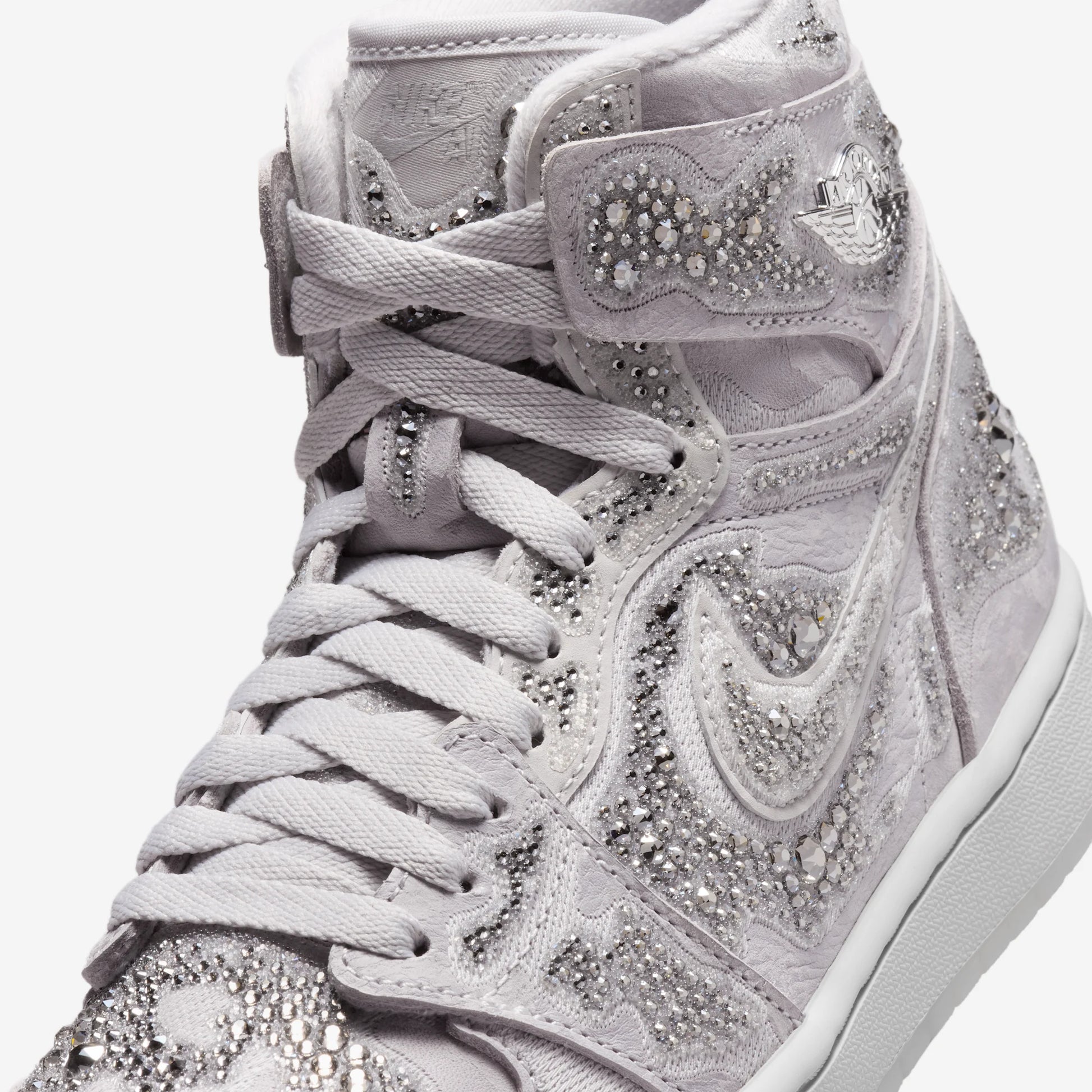 Jordan 1 Retro High OG Swarovski Vast Grey (Women's)