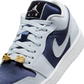 Jordan 1 Low SE Football Grey White Gym Red Midnight Navy (Women's)