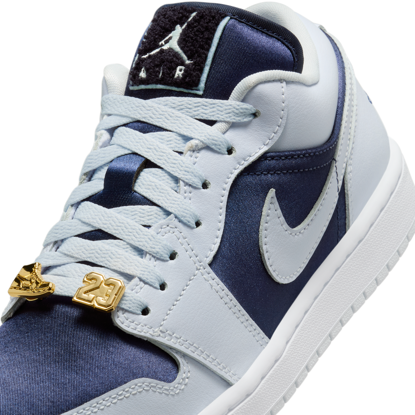 Jordan 1 Low SE Football Grey White Gym Red Midnight Navy (Women's)