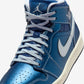 Jordan 1 Mid SE Metallic Blue Quilted (Women's)