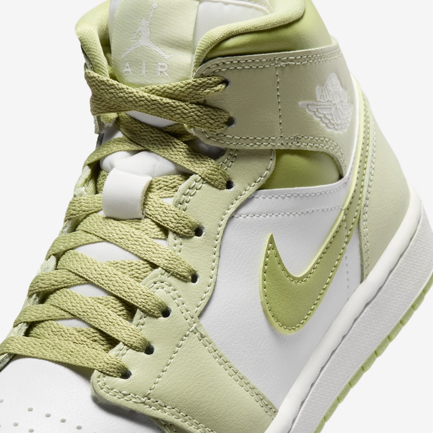Jordan 1 Mid Olive Aura Lawn (Women's)