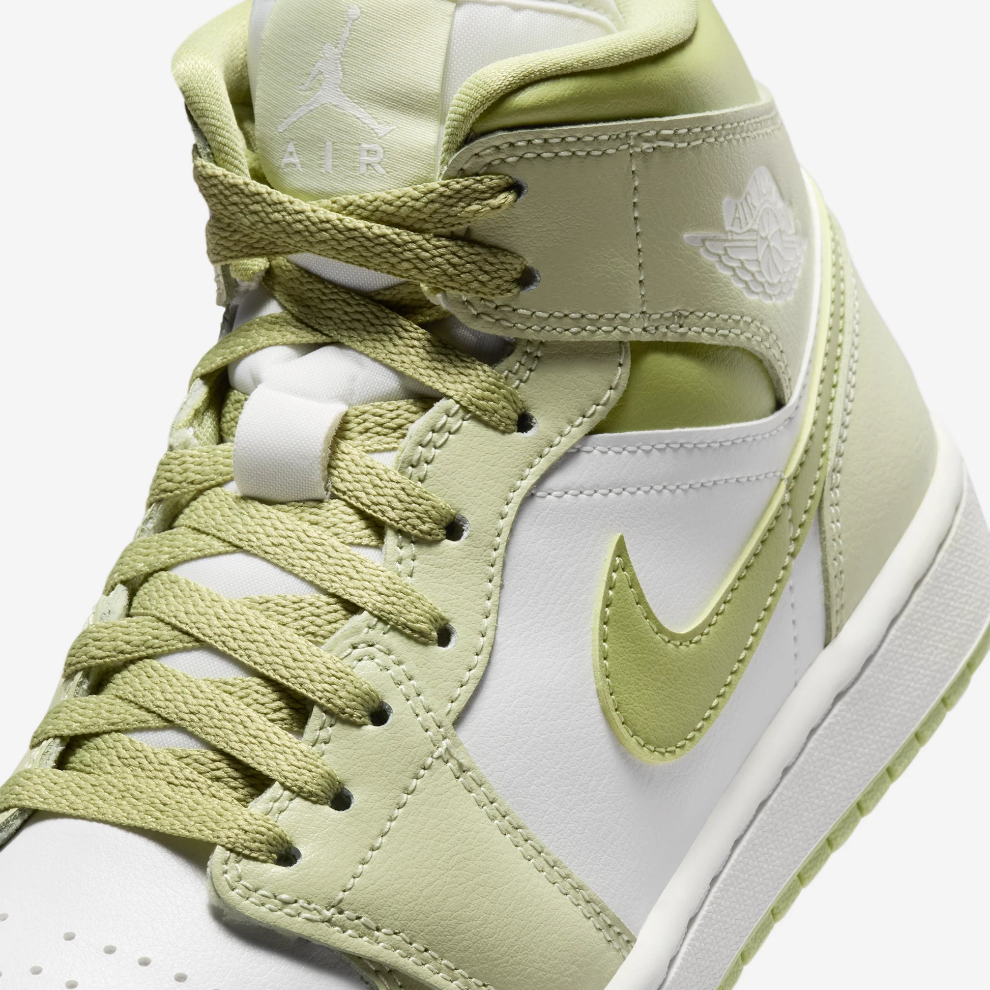 Jordan 1 Mid Olive Aura Lawn (Women's)