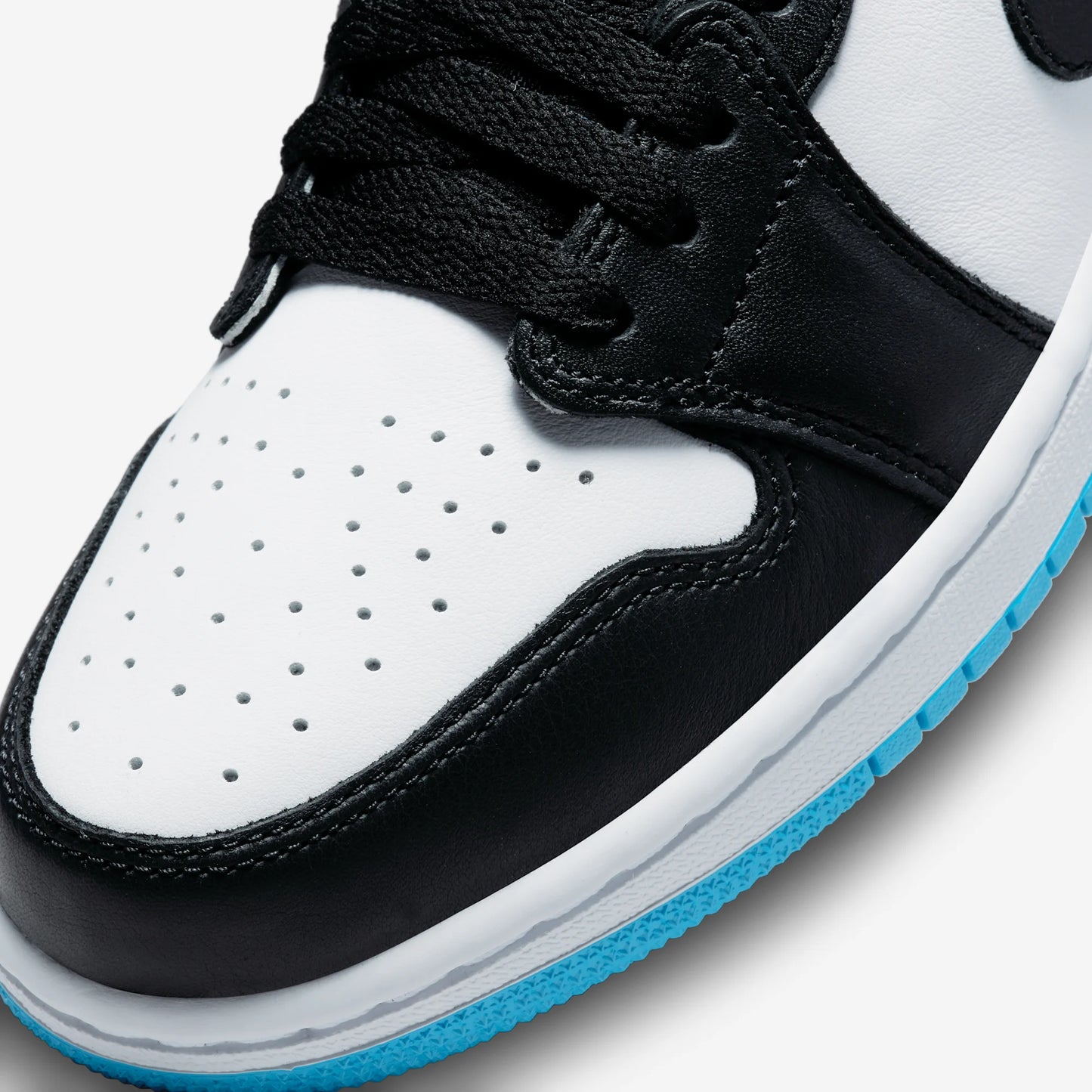 Jordan 1 Retro Low OG Black Dark Powder Blue (Women's)