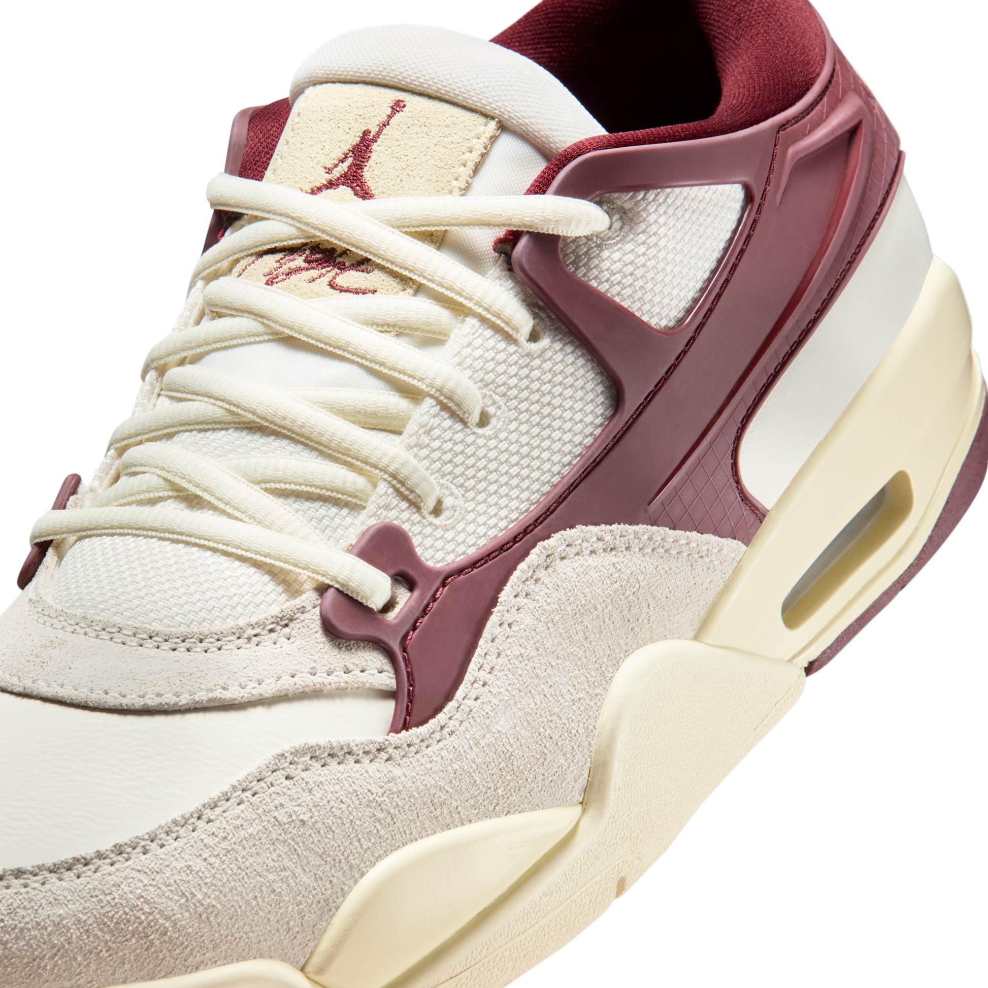 Jordan 4 RM Sail Dark Team Red Coconut Milk (Women's)