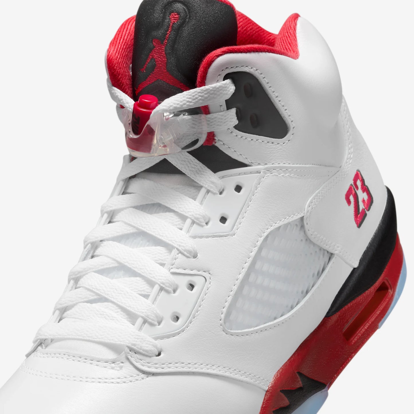 Jordan 5 Retro Fire Red Black Tongue (2025)