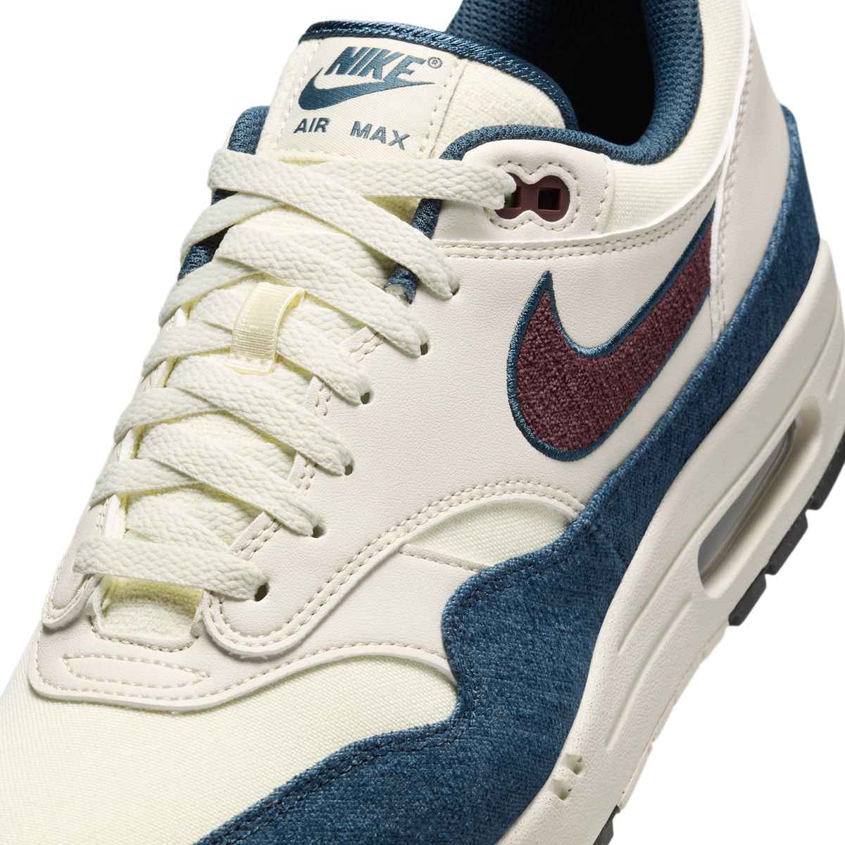 Nike Air Max 1 Coconut Milk Burgundy Crush Navy