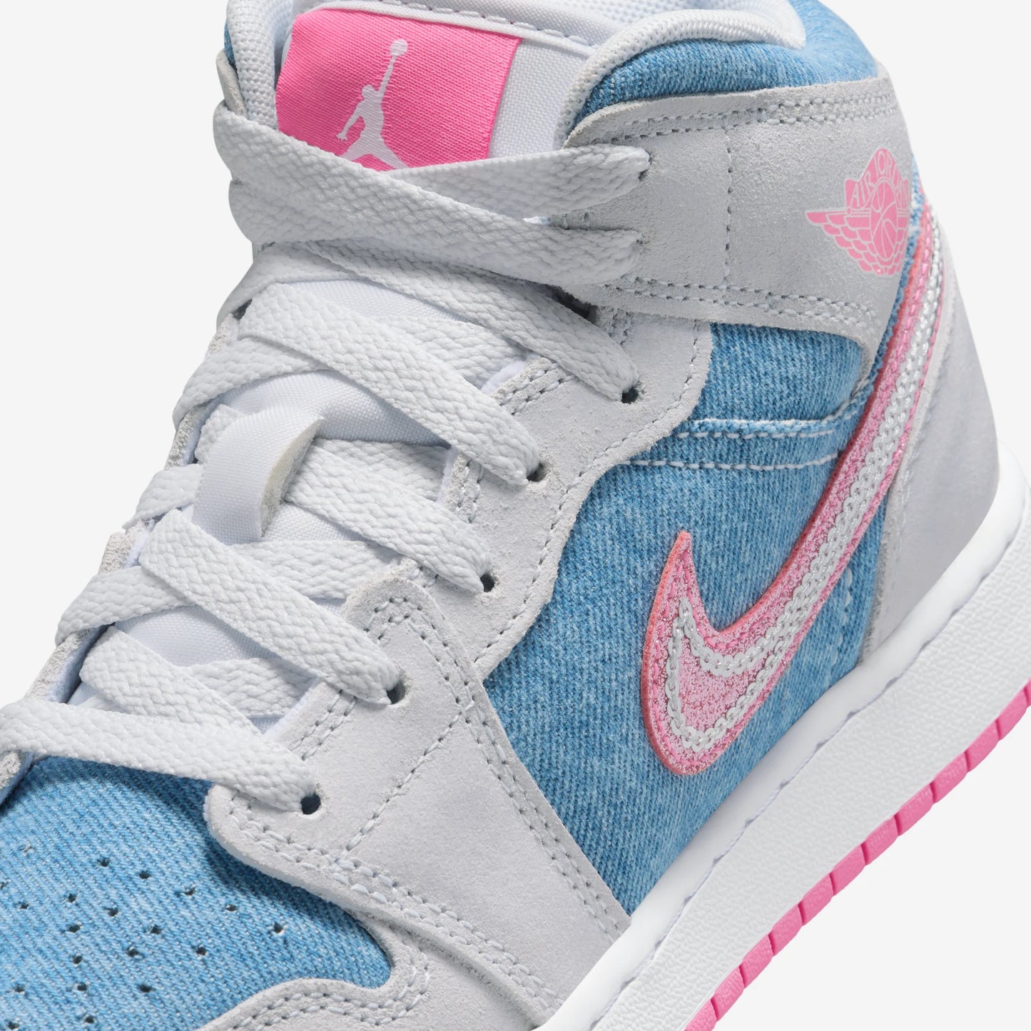 Jordan 1 Mid Denim Sequin (GS)