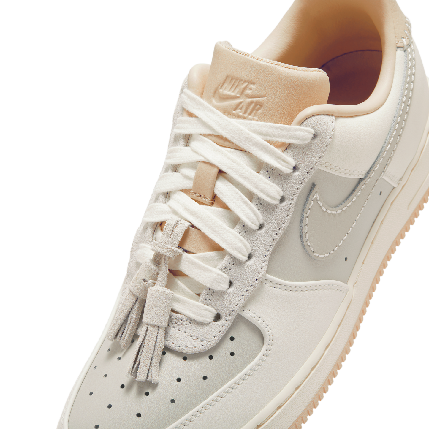 Nike Air Force 1 Low '07 Light Bone Suede Tassels (Women's)