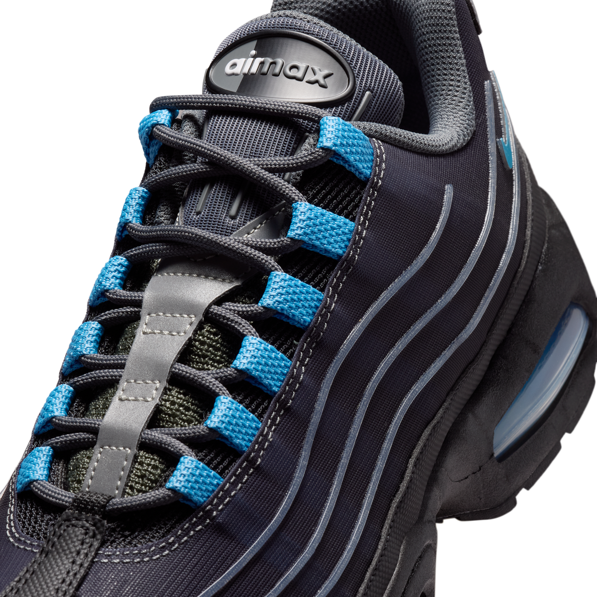 Nike Air Max 95 Big Bubble Tech Black University Blue