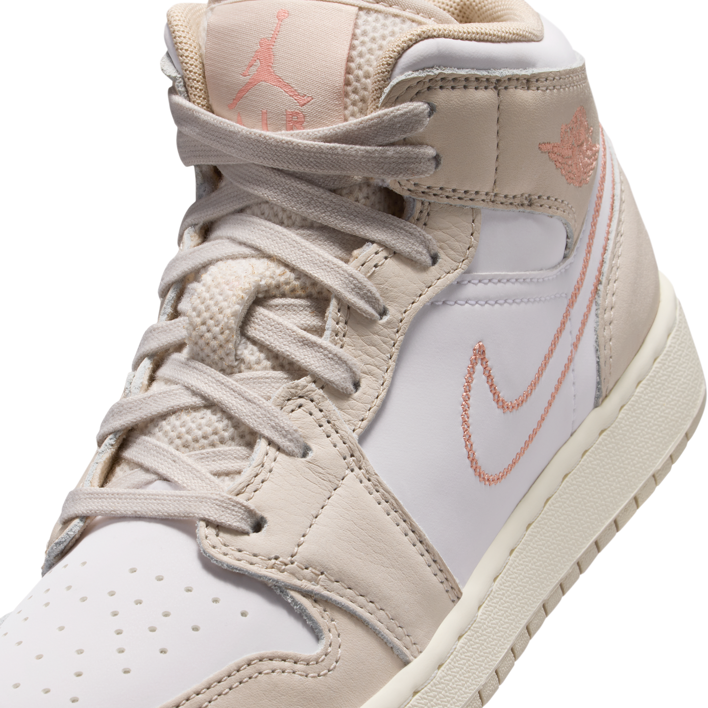 Jordan 1 Mid SE Sand Drift White Madder Root (GS)