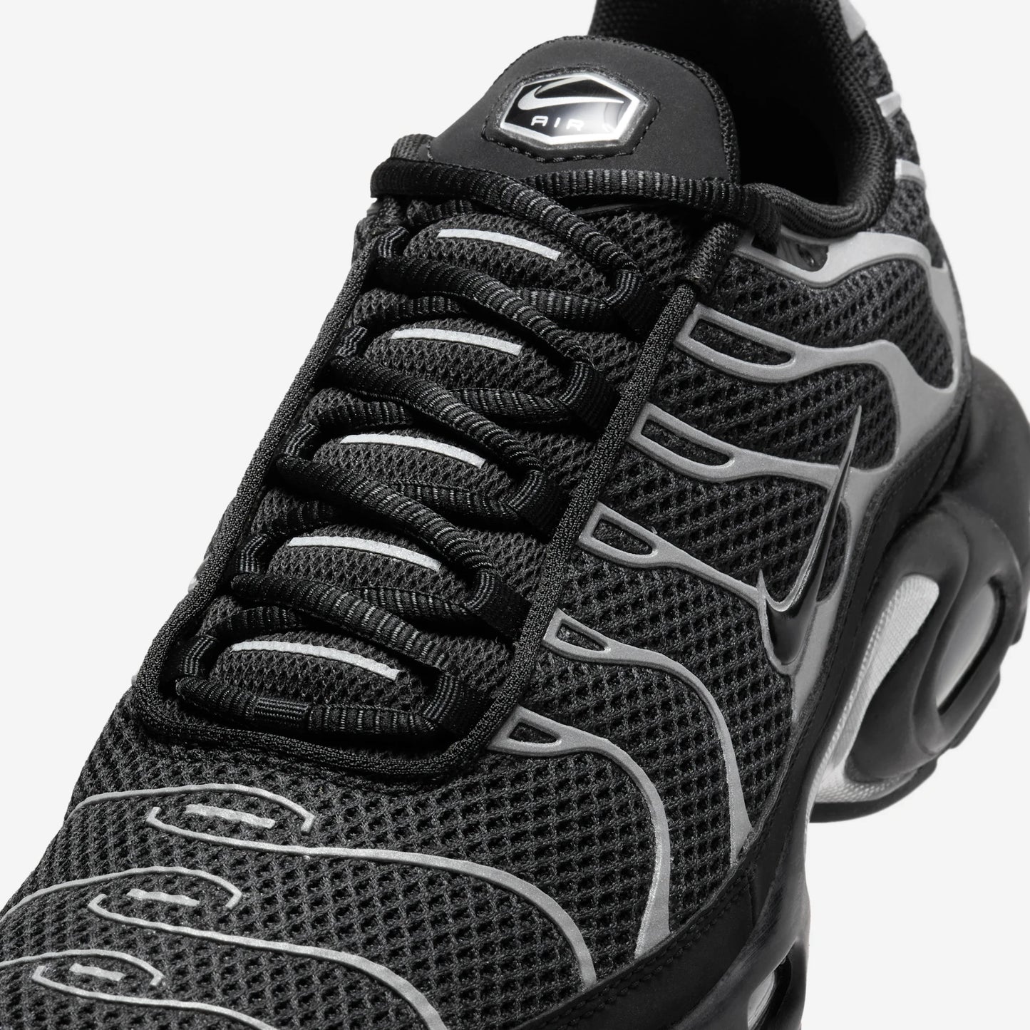 Nike Air Max Plus Premium Black Reflective Silver