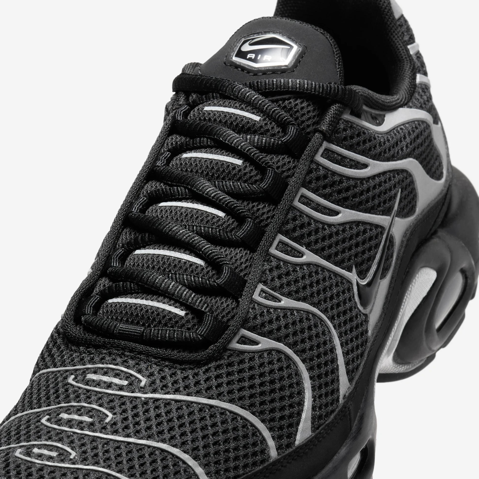 Nike Air Max Plus Premium Black Reflective Silver