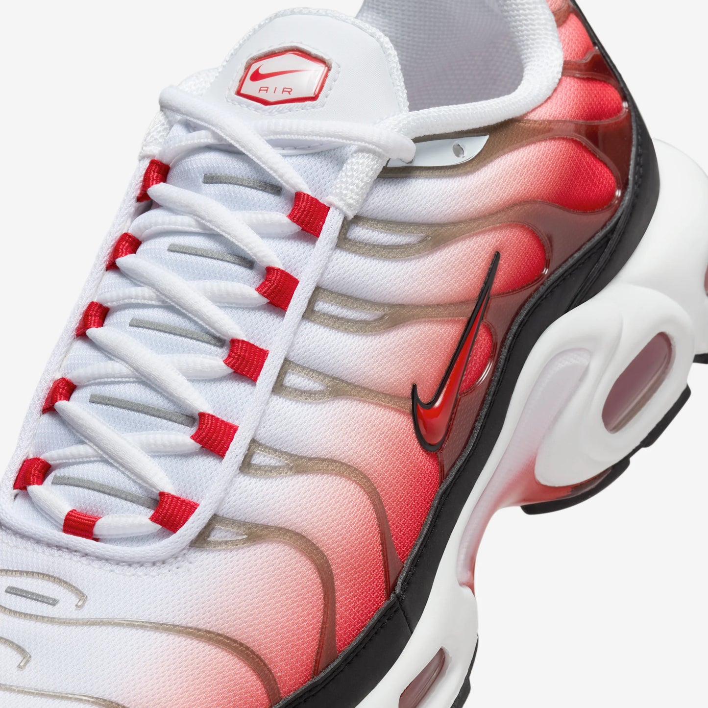 Nike Air Max Plus White Black University Red