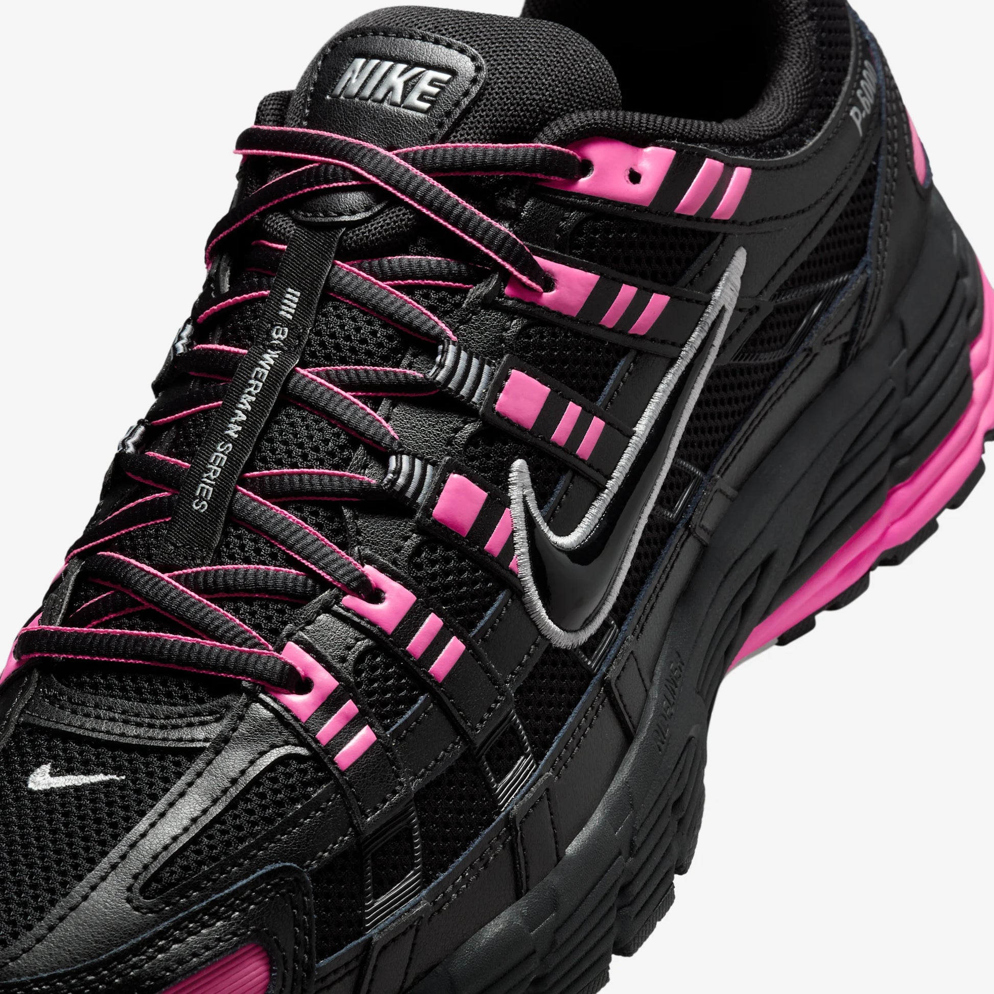 Nike P-6000 Pink Blast Metallic Silver Black