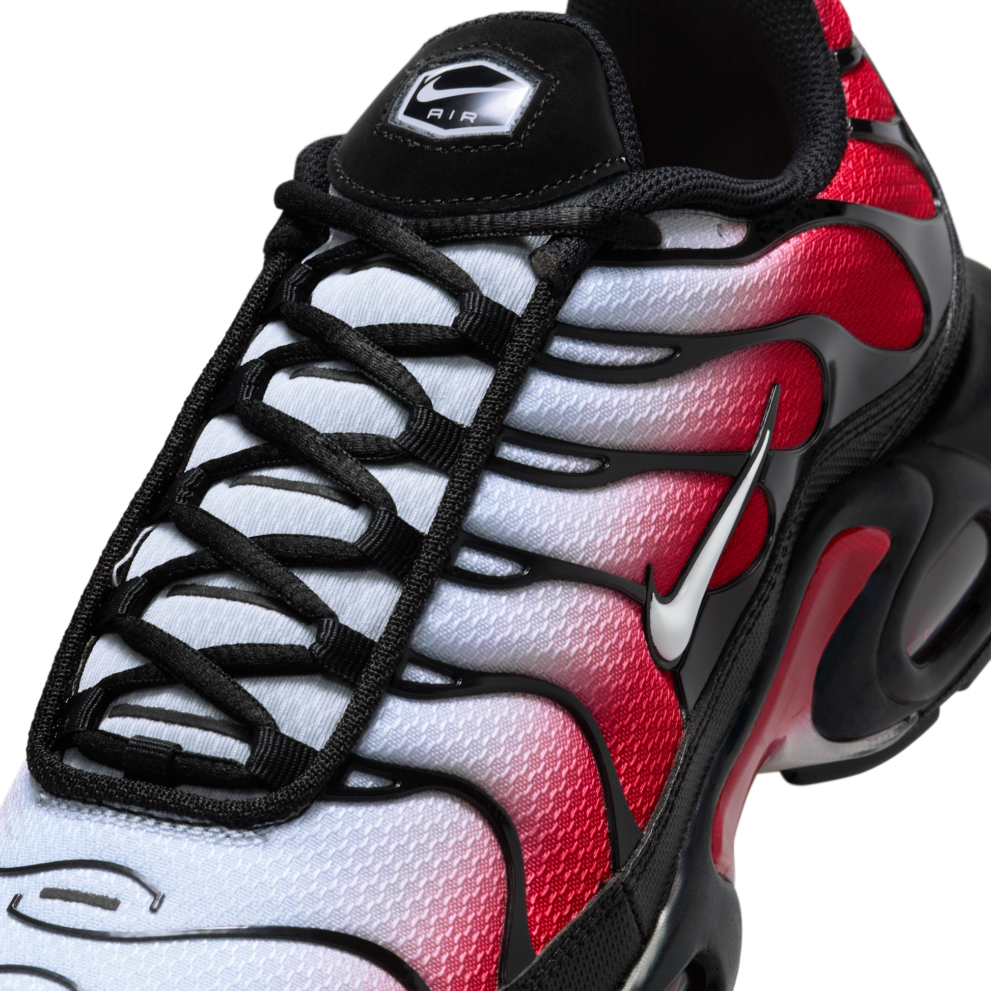 Nike Air Max Plus Pure Platinum University Red Black White