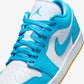 Jordan 1 Low White Gum Light Brown Dark Powder Blue (Women's)