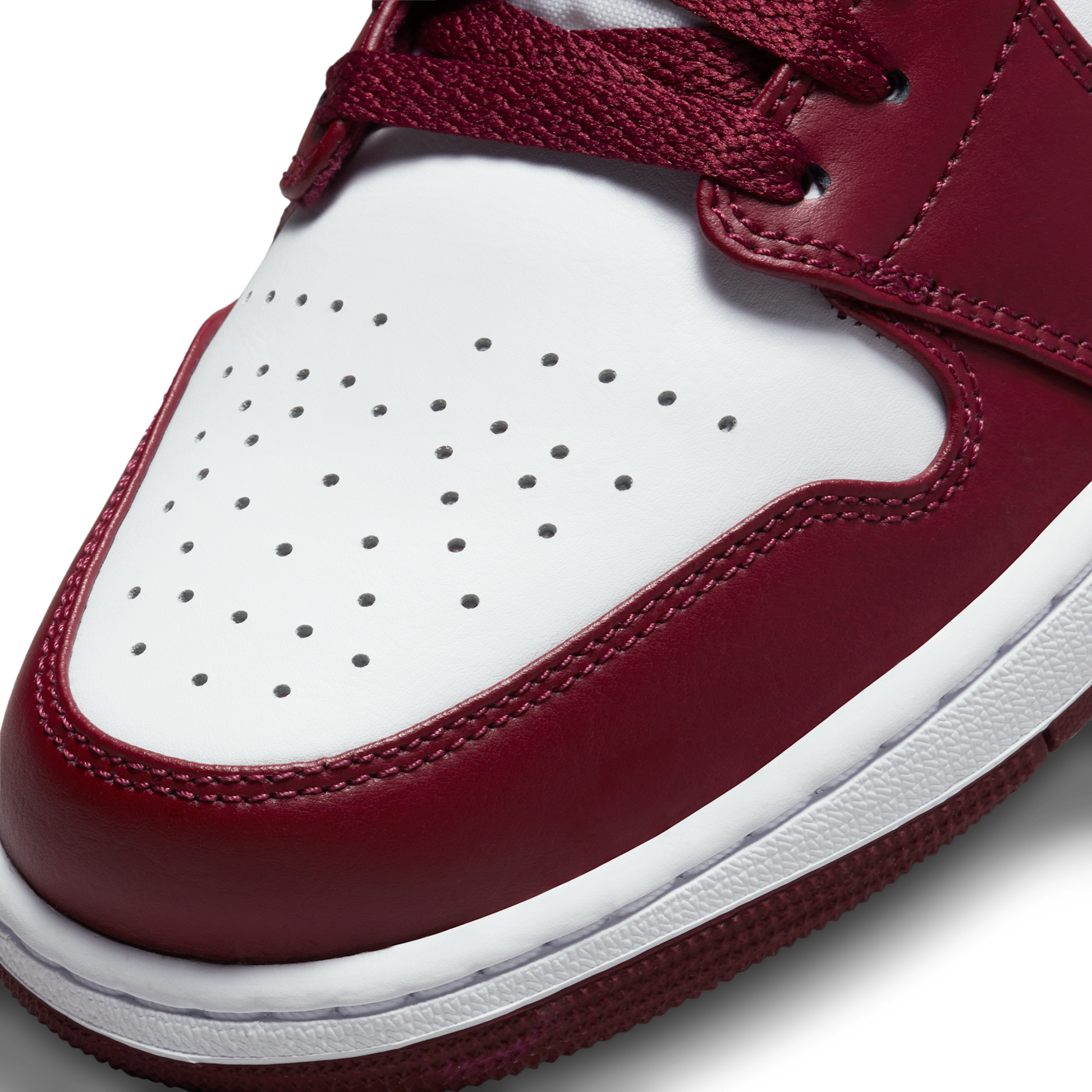 Jordan 1 Low White Bordeaux