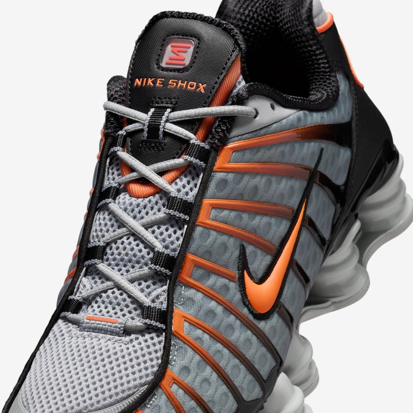 Nike Shox TL Light Smoke Grey Black Bright Mandarin