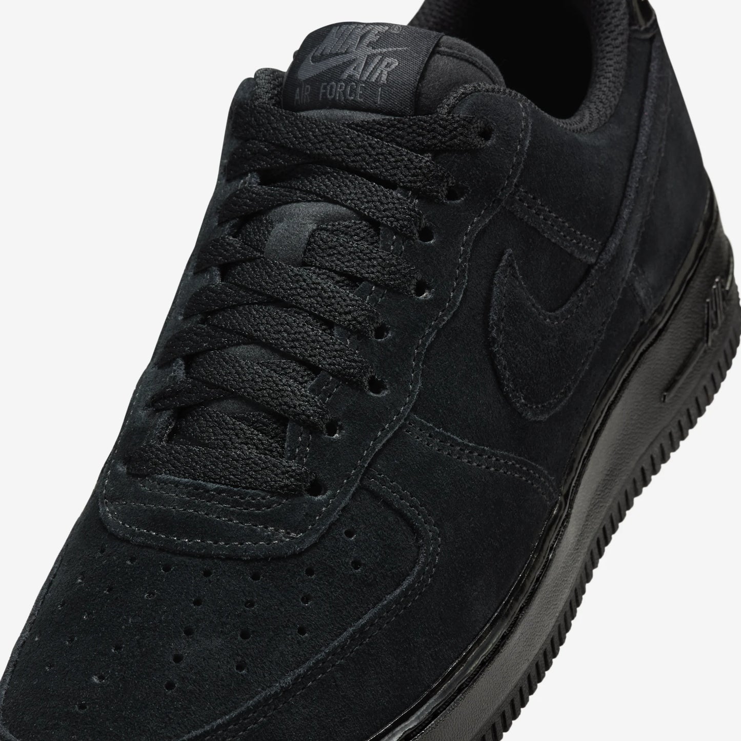 Nike Air Force 1 Low '07 Triple Black Suede (Women's)