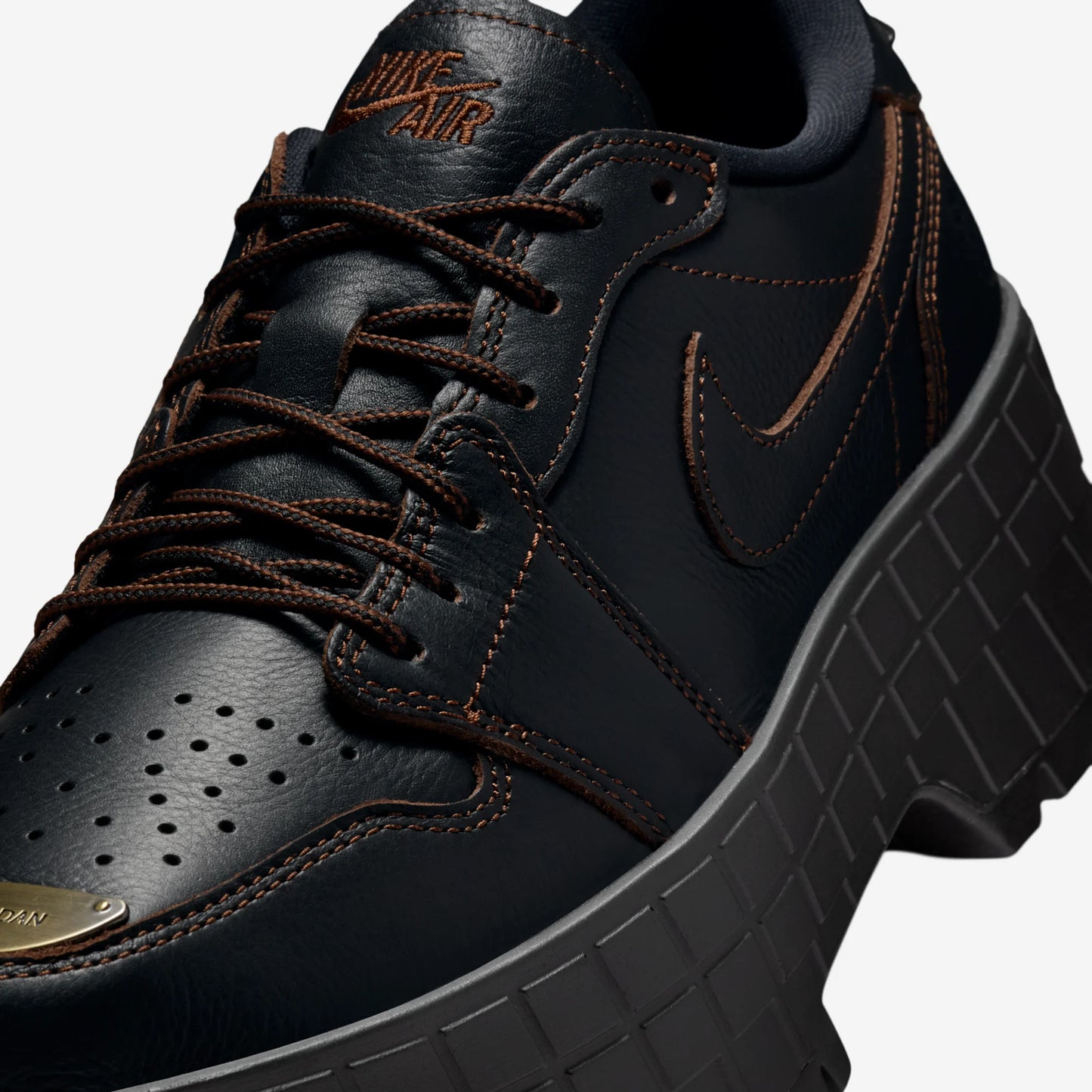 Jordan 1 Low Brooklyn Black Cacao Wow (Women's)