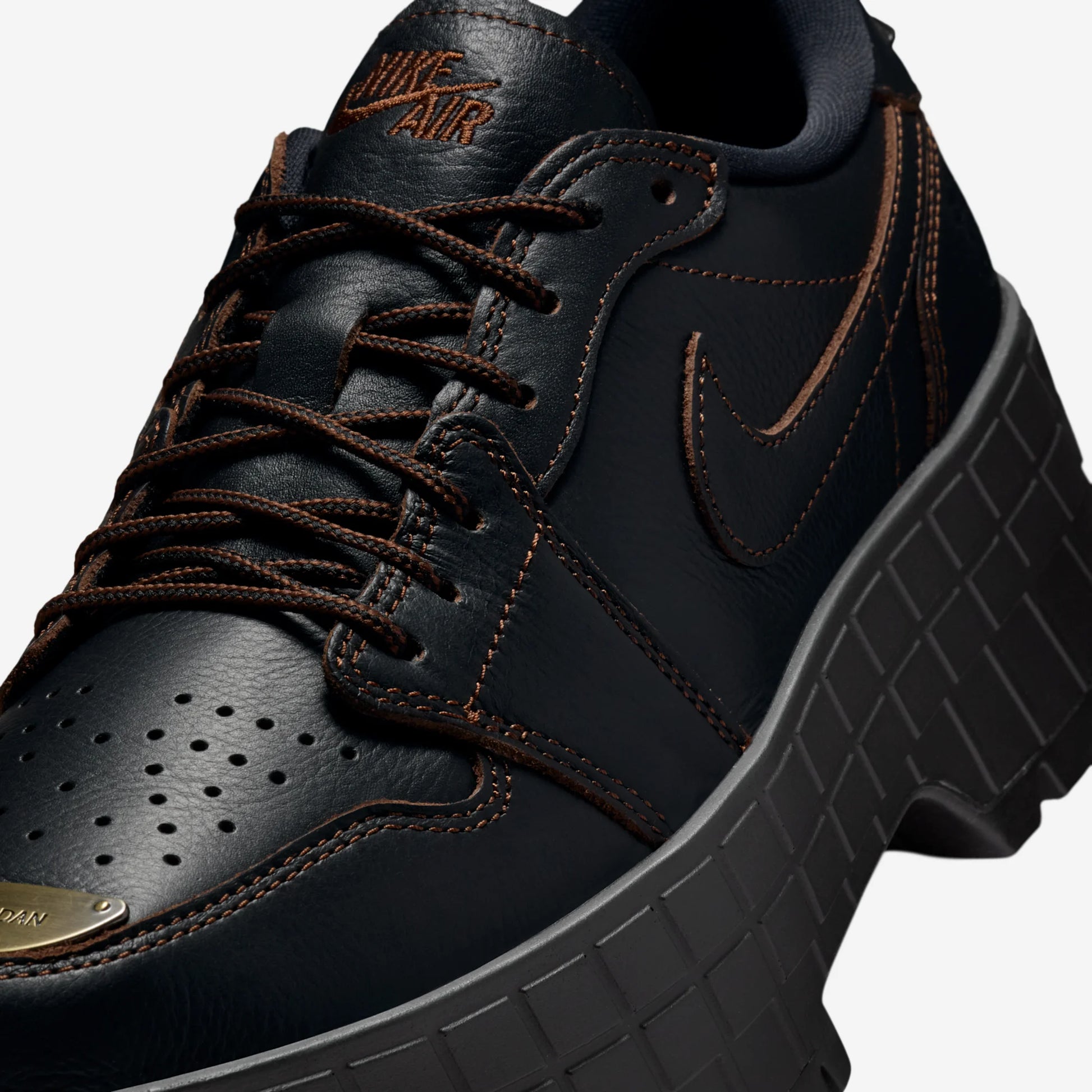 Jordan 1 Low Brooklyn Black Cacao Wow (Women's)