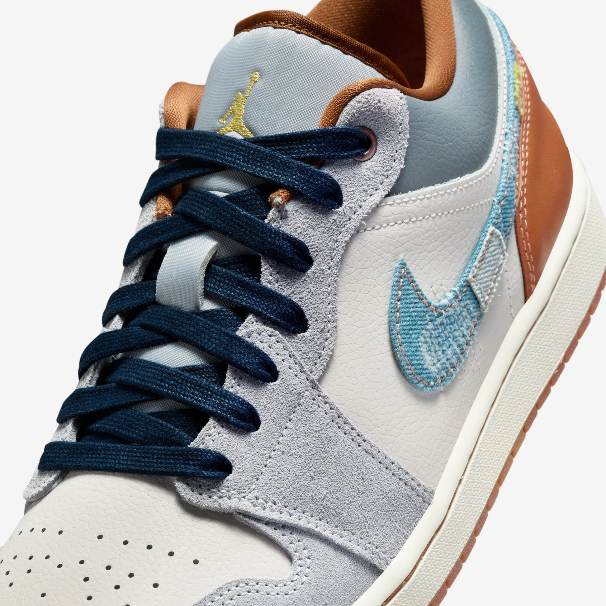 Jordan 1 Low SE Phantom Repaired Denim Swoosh
