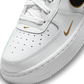 Nike Air Force 1 Low '07 LV8 Double Swoosh White Metallic Gold (GS)