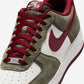 Nike Air Force 1 Low '07 LV8 Cargo Khaki Pale Ivory Dark Team Red