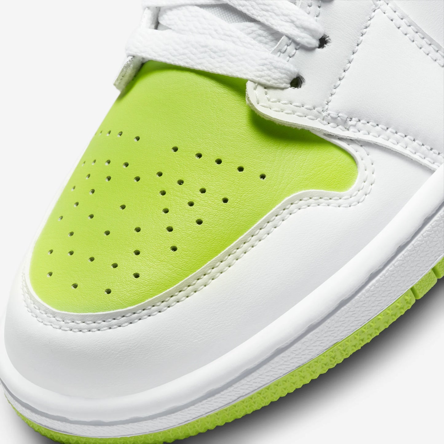 Jordan 1 Mid White Lime (Women's)