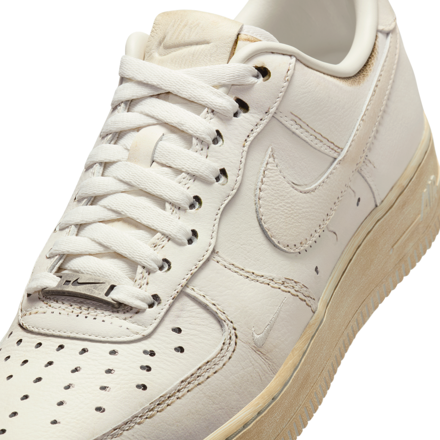 Nike Air Force 1 Low .SWOOSH Dirty Triple White