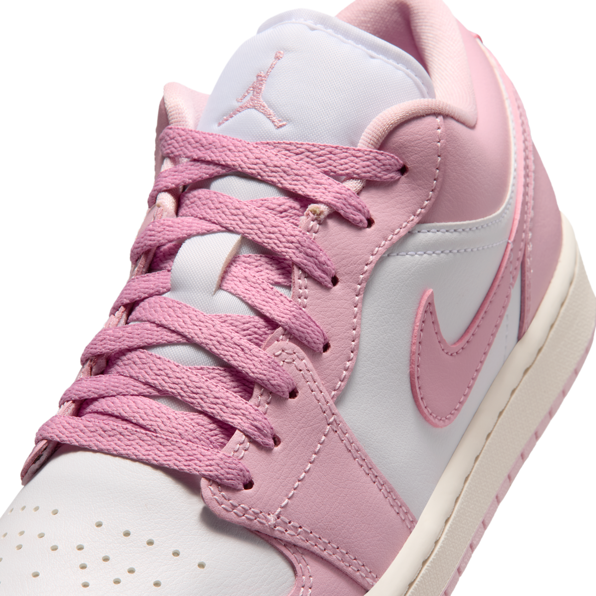 Jordan 1 Low Iced Carmine White (Women's)
