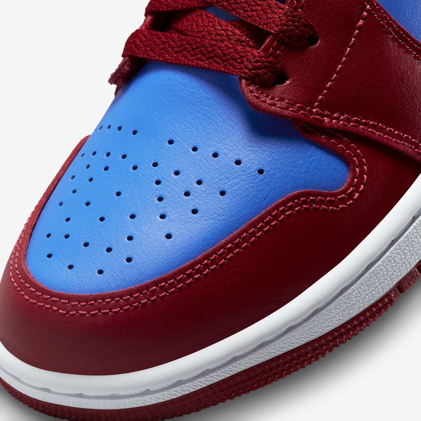 Jordan 1 Low Pomegranate Medium Blue (Women's)