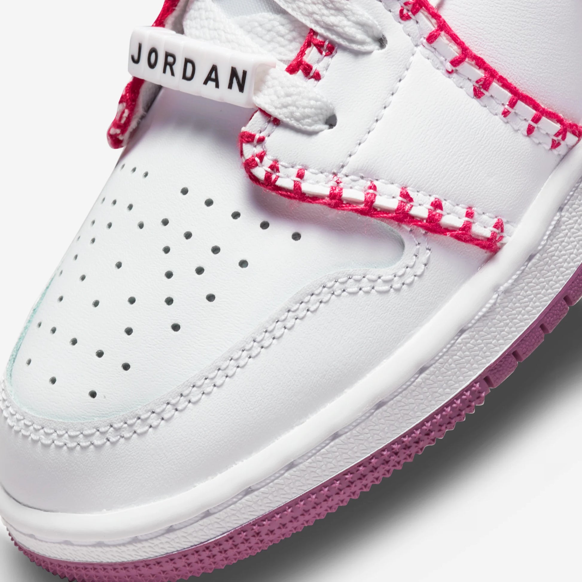 Jordan 1 Low White Light Bordeaux (GS)
